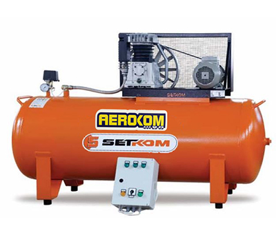AEROKOM 500LT 7.5HP 380V 12BAR 2 KADEME 830LT/DK (ELEKTRIK PANO) KOMPRESÖR